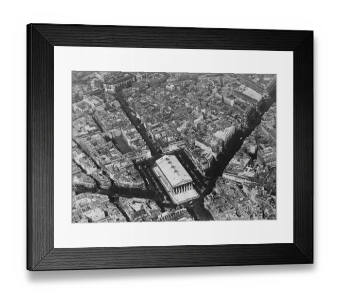 Framed Print : Paris seen from the air. Showing the Madelaine Church. 2 November 1928