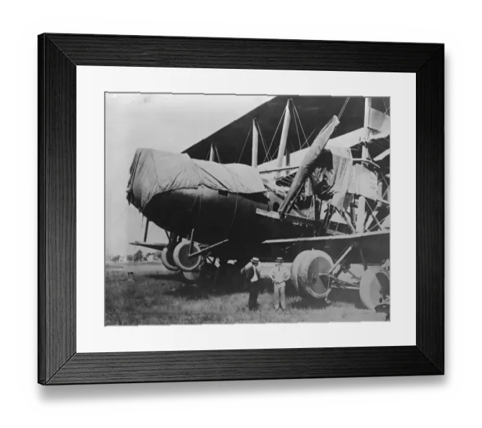 Framed Print : Pending trial flight of giant US bomber. The giant Barling bomber is to make its Framed Print : Pending trial flight of giant US bomber. The giant Barling bomber is to make its