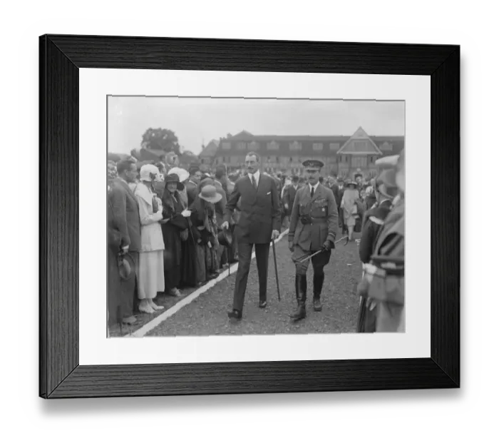 Framed Print : Royal air force pageant at Hendon The King of Denmark arriving 28 June 1924 Framed Print : Royal air force pageant at Hendon The King of Denmark arriving 28 June 1924