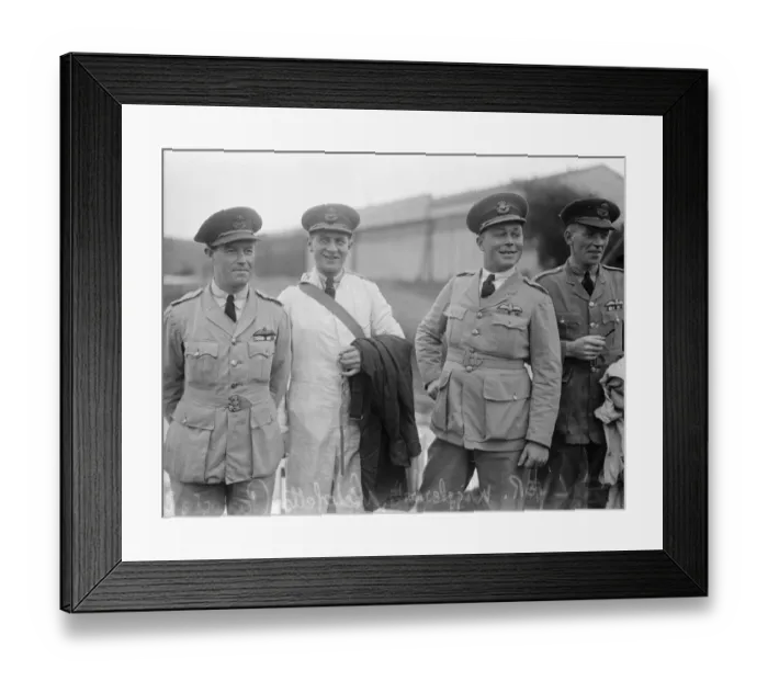 Framed Print : Start of the great air adventure. The four RAF flying boats which are to be finally Framed Print : Start of the great air adventure. The four RAF flying boats which are to be finally