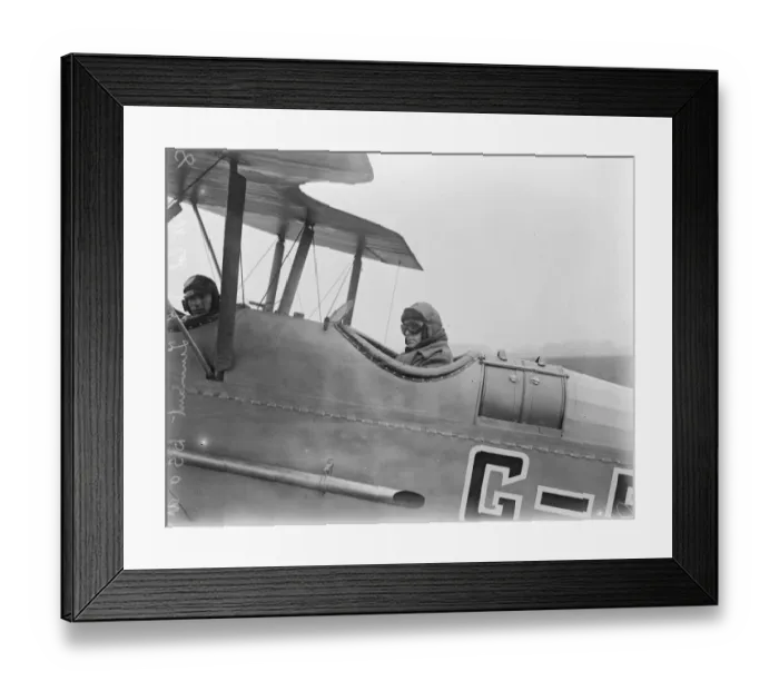 Framed Print : British Air Race Round Britain Pilot Lieutenant Colonel J F Tennant, ( Distinguished Framed Print : British Air Race Round Britain Pilot Lieutenant Colonel J F Tennant, ( Distinguished