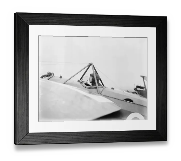 Framed Print : British Air Race Round Britain Pilot R A De Haga Haig 8 September 1922