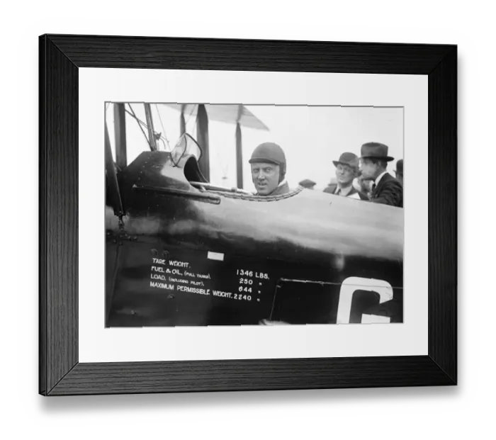 Framed Print : The Kings Cup Air Race. Colonel the Master of Sempill. 1 July 1926