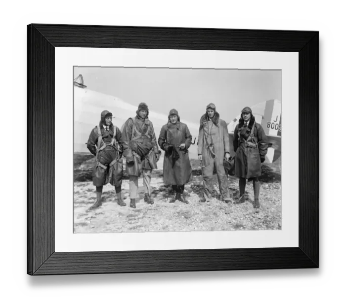 Framed Print : The aerial visitors, RAF bombers, start on peaceful tour from Netheravon. Left to right Framed Print : The aerial visitors, RAF bombers, start on peaceful tour from Netheravon. Left to right
