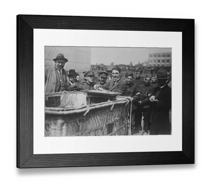 Framed Print : De Muyters great win. The Belgian Aero Club received word shortly after noon