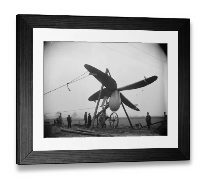 Framed Print : Electricity from the air : remarkable new type of aero windmill in the course of Framed Print : Electricity from the air : remarkable new type of aero windmill in the course of
