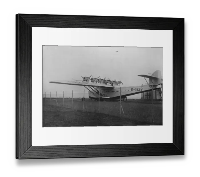 Framed Print : German Dornier Do X plane to fly the Atlantic. It has been fitted with 12 new engines Framed Print : German Dornier Do X plane to fly the Atlantic. It has been fitted with 12 new engines