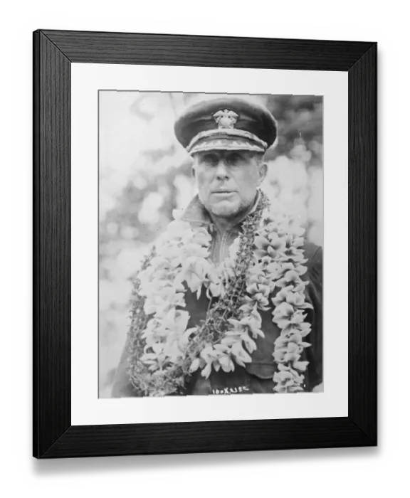 Framed Print : American navy plane and crew rescued by submarine R4 Commander John Rodgers, who