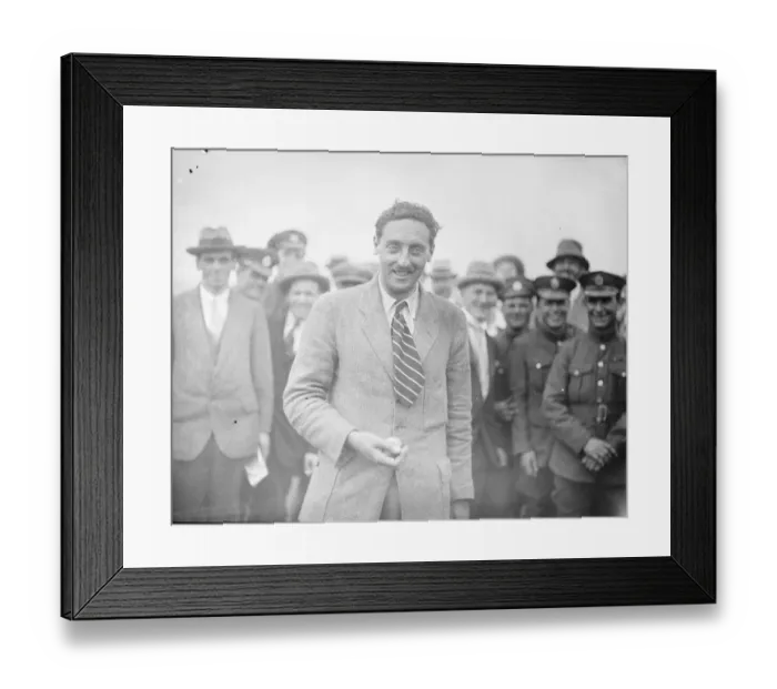 Framed Print : Great air race round Britain for the Kings race Mr Courtney the winning pilot Framed Print : Great air race round Britain for the Kings race Mr Courtney the winning pilot