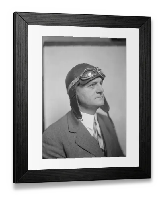 Framed Print : Retired American business man to fly round the world. Mr George H Storck. 7 September Framed Print : Retired American business man to fly round the world. Mr George H Storck. 7 September