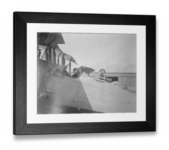 Framed Print : Left to right;s Perry, pilot and a Russian airman testing aeroplanes purchased Framed Print : Left to right;s Perry, pilot and a Russian airman testing aeroplanes purchased