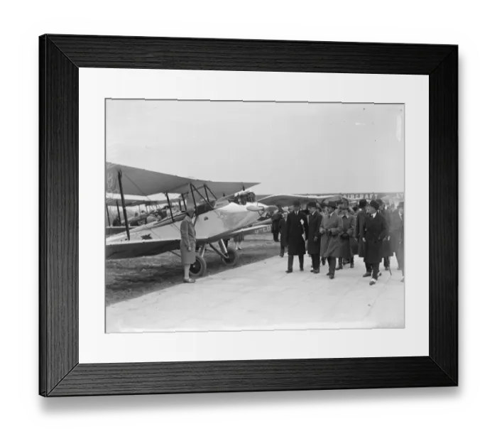 Framed Print : Civil aviation display for King of Afghanistan at Croydon aerodrome. 21 March 1928 Framed Print : Civil aviation display for King of Afghanistan at Croydon aerodrome. 21 March 1928