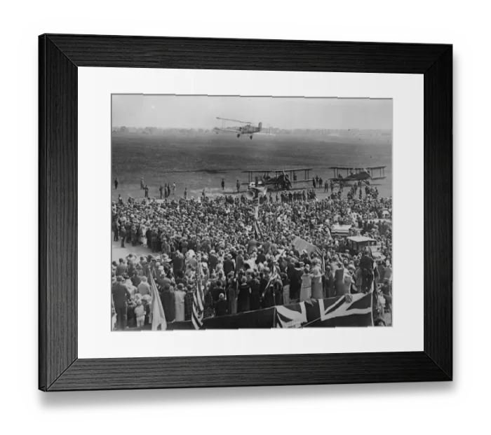 Framed Print : The arrival of the American round the world flyers in New York. The American round Framed Print : The arrival of the American round the world flyers in New York. The American round