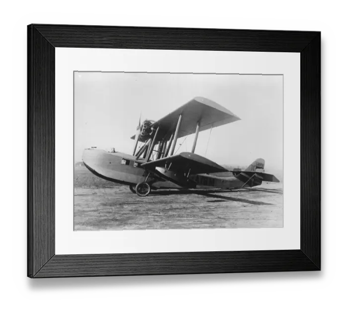 Framed Print : Thames seine flights, daily service hoped for. The amphibian plane which will Framed Print : Thames seine flights, daily service hoped for. The amphibian plane which will
