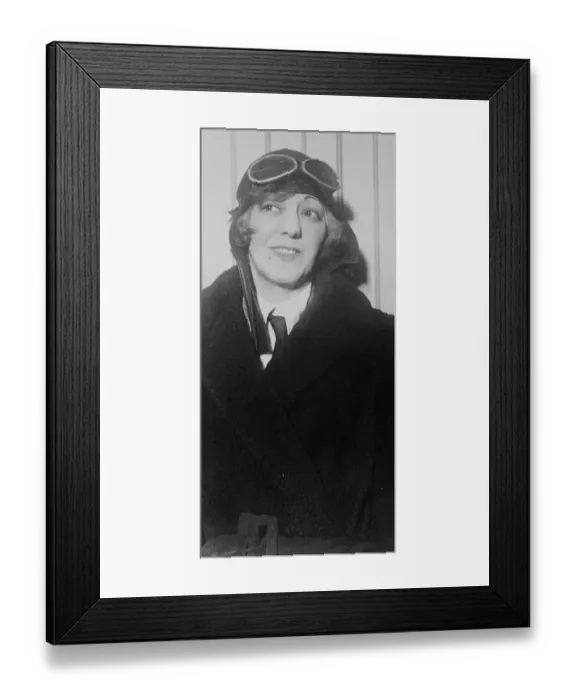 Framed Print : Miss Mabel Boll, who will accompany Mr Levine on his attempted East to West Atlantic flight Framed Print : Miss Mabel Boll, who will accompany Mr Levine on his attempted East to West Atlantic flight