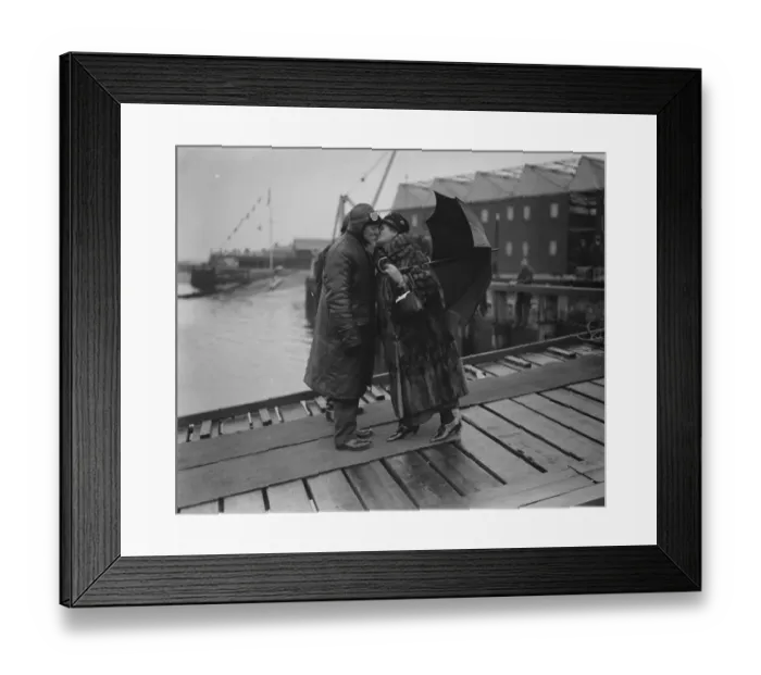 Framed Print : Launch of new Australian supermarine napier flying boat at Southampton. Lady cook Framed Print : Launch of new Australian supermarine napier flying boat at Southampton. Lady cook