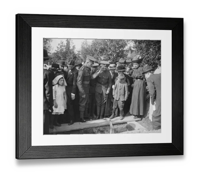 Framed Print : Funeral of victims of air raid at Essendon 3 September 1916 Framed Print : Funeral of victims of air raid at Essendon 3 September 1916