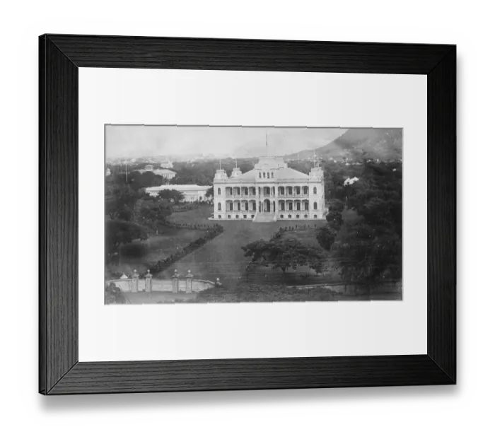 Framed Print : Honolulu The Executive building, formerly the residence of the King of the Sandwich Framed Print : Honolulu The Executive building, formerly the residence of the King of the Sandwich