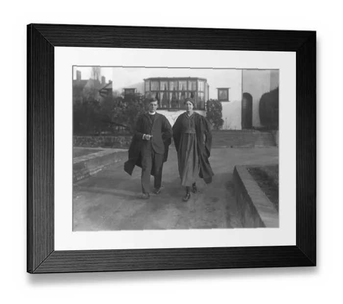 Framed Print : The Reverend Claud Coltman and his wife the Reverend Constance Coltman who, on New Years day Framed Print : The Reverend Claud Coltman and his wife the Reverend Constance Coltman who, on New Years day