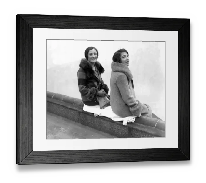 Framed Print : Betty and Stella Doyle, two English film stars, who have made names and a fortune Framed Print : Betty and Stella Doyle, two English film stars, who have made names and a fortune