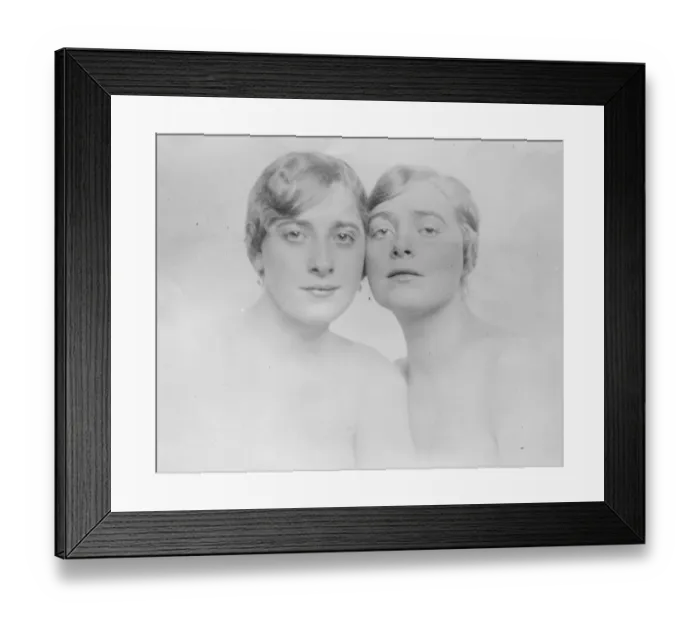 Framed Print : Twin sisters to Stockholm, who perfectly illustrate the Swedish type of beauty Framed Print : Twin sisters to Stockholm, who perfectly illustrate the Swedish type of beauty