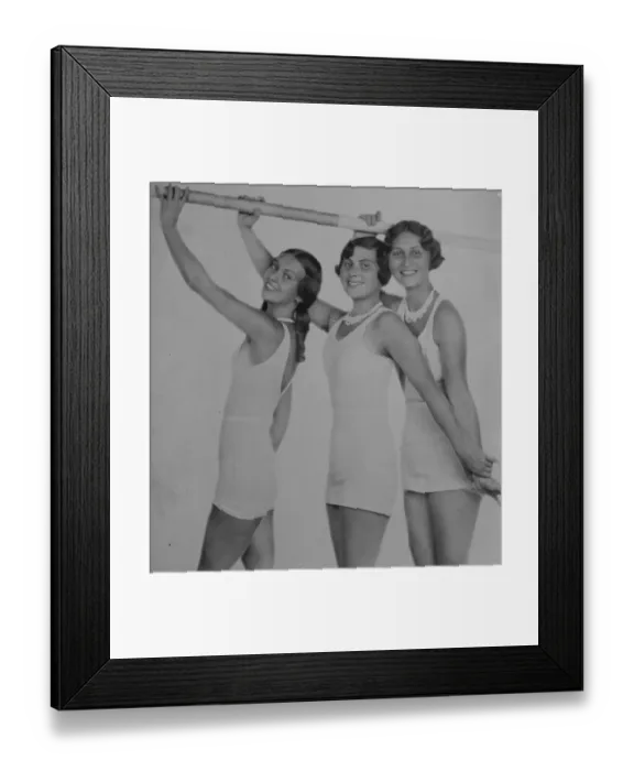 Framed Print : Their challenge to the world. Ann, Marie and Elizabeth, Sugar, sisters of Budapest Framed Print : Their challenge to the world. Ann, Marie and Elizabeth, Sugar, sisters of Budapest