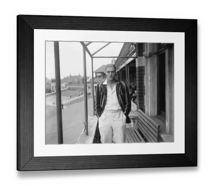 Framed Print : Oxford University cricketer. A M Crawley. June 1928 Framed Print : Oxford University cricketer. A M Crawley. June 1928