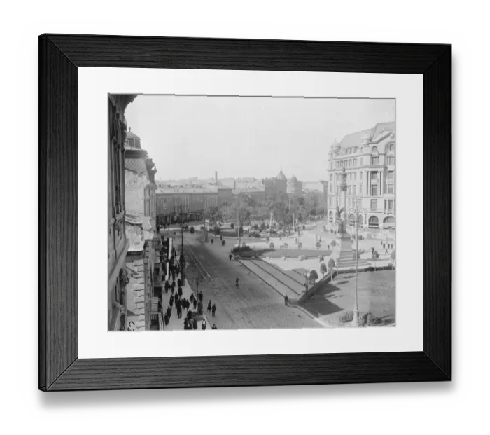 Framed Print : Lemberg, Poland. A fine panorama showing progress of reconstruction of the great Framed Print : Lemberg, Poland. A fine panorama showing progress of reconstruction of the great