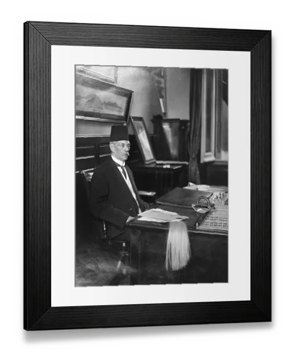 Framed Print : Egypts national hero and his wife at home. Zaghlul Pasha, the Egyptian Nationalist leader Framed Print : Egypts national hero and his wife at home. Zaghlul Pasha, the Egyptian Nationalist leader