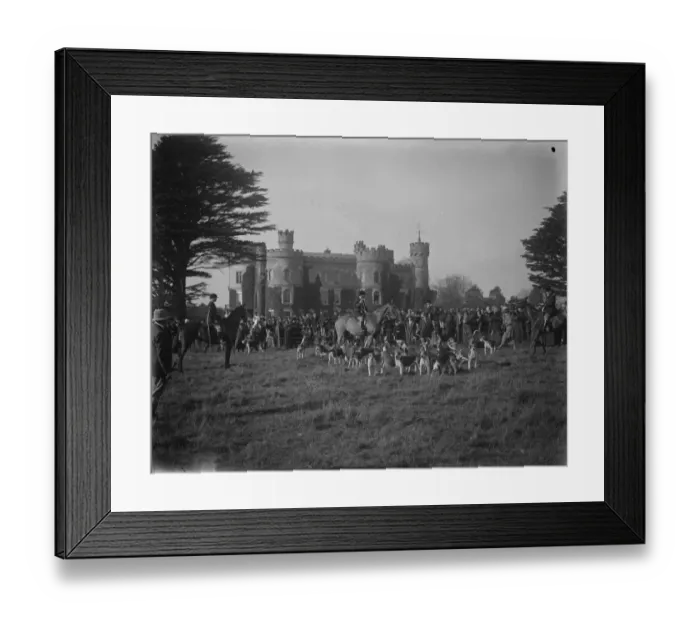 Framed Print : Opening meet of Eridge Hunt at Eridge Castle. The meet in the Castle Grounds. 8 Framed Print : Opening meet of Eridge Hunt at Eridge Castle. The meet in the Castle Grounds. 8
