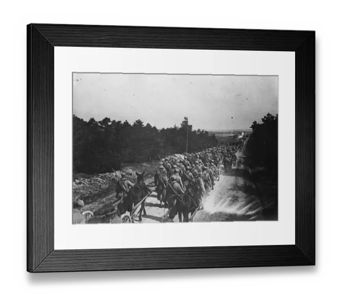 Framed Print : Polish regiment on the march 6 August 1920 Framed Print : Polish regiment on the march 6 August 1920