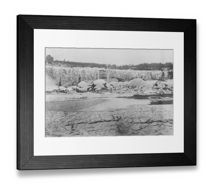 Framed Print : King Winter works hard at Niagara Falls Old King Winter has been a busy man Framed Print : King Winter works hard at Niagara Falls Old King Winter has been a busy man