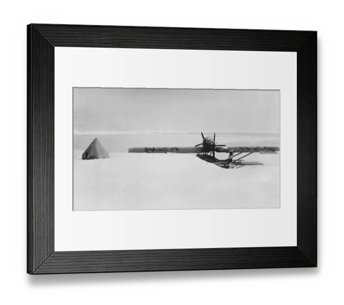 Framed Print : The polar flight The N 24 in the ice that closed round in on it on landing 6 July 1925 Framed Print : The polar flight The N 24 in the ice that closed round in on it on landing 6 July 1925