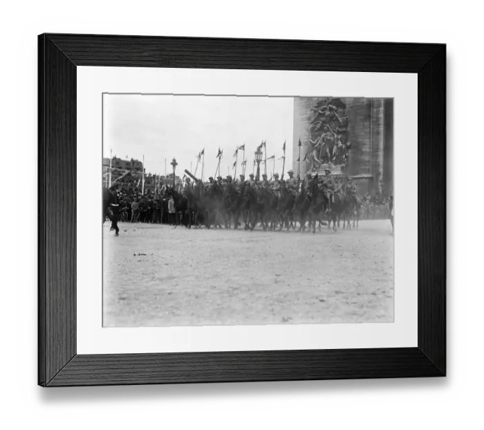 Framed Print : Paris Victory March French cavalry on the march 14 July 1919 Framed Print : Paris Victory March French cavalry on the march 14 July 1919