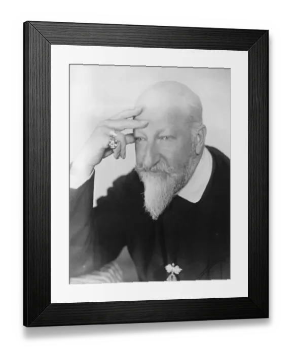 Framed Print : Still plotting Foxy Ferdinand, wearing a novel garment designed by himself Framed Print : Still plotting Foxy Ferdinand, wearing a novel garment designed by himself