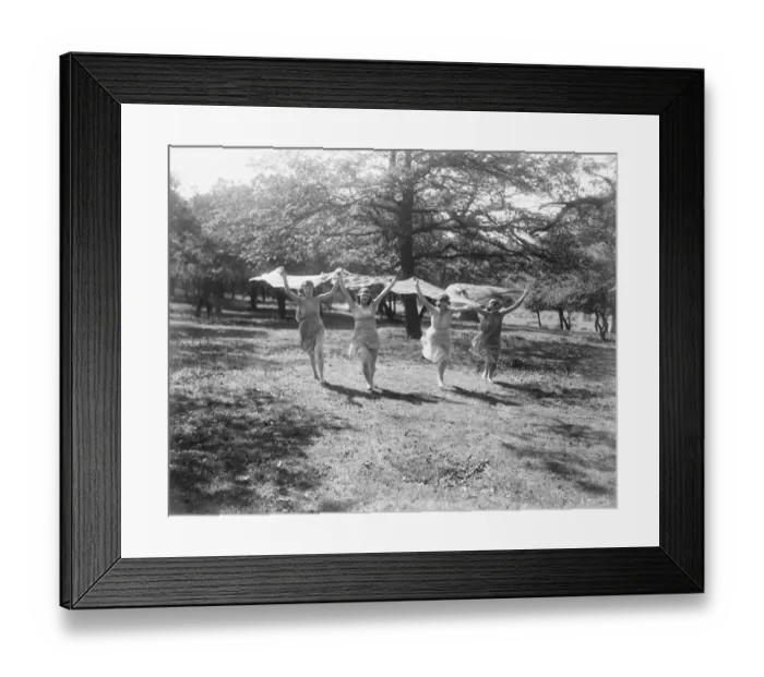Framed Print : Miss Helen May pupils in Richmond Park 2 July 1921 Framed Print : Miss Helen May pupils in Richmond Park 2 July 1921