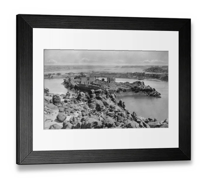 Framed Print : The temple of Philae. 21 Febuary 1929 Framed Print : The temple of Philae. 21 Febuary 1929