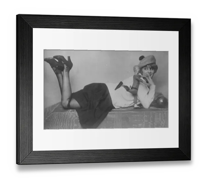 Framed Print : To Sing a Drinking Song in Dry America Miss Lilly Flohr who is to sing a drinking