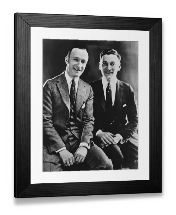 Framed Print : The two youthful authors of Yes we have no Bananas from the 1922 Broadway revue Framed Print : The two youthful authors of Yes we have no Bananas from the 1922 Broadway revue