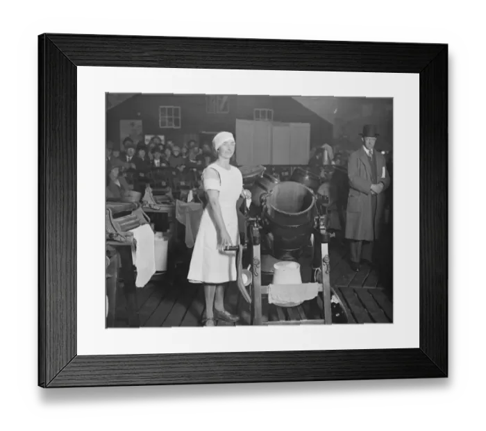 Framed Print : At thje Dairy Show at the Agricultural Hall, London. Miss Dora Nicholls of Redruth Framed Print : At thje Dairy Show at the Agricultural Hall, London. Miss Dora Nicholls of Redruth