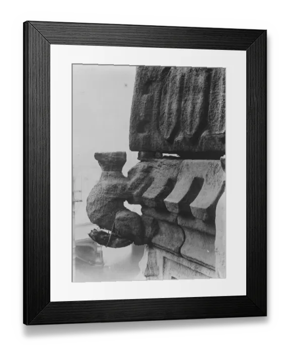 Framed Print : Decay and the preservation of the stonework of the Houses of Parliament. East Front Framed Print : Decay and the preservation of the stonework of the Houses of Parliament. East Front