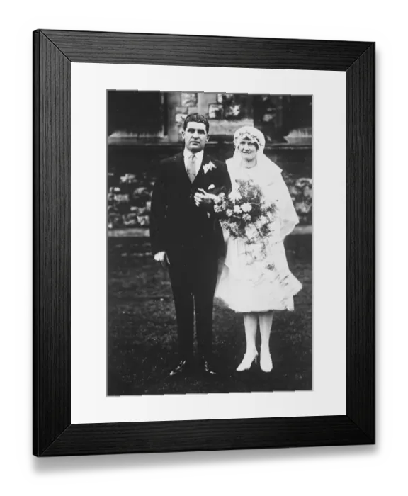 Framed Print : Queen of Norways groom weds. Mr A A Cobb, of Bexley Heath, head groom Framed Print : Queen of Norways groom weds. Mr A A Cobb, of Bexley Heath, head groom