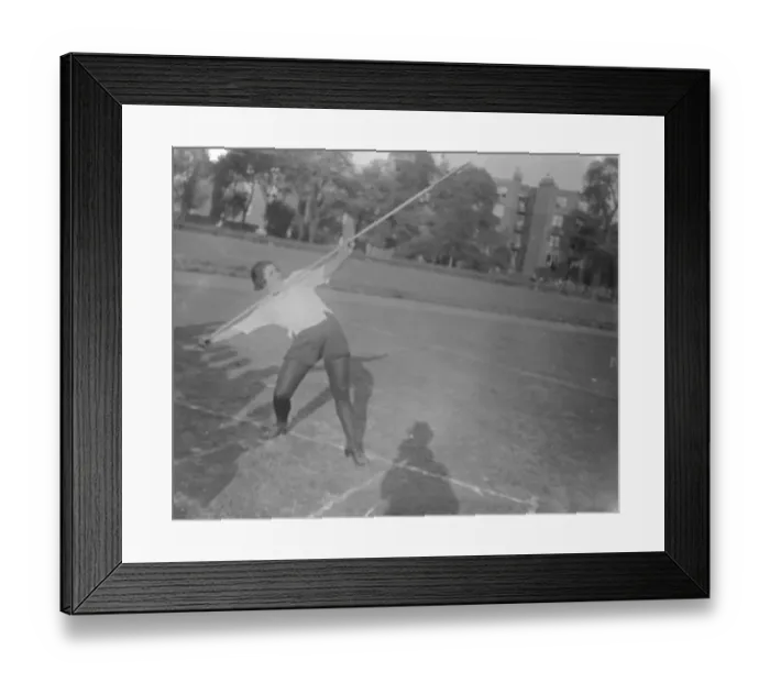 Framed Print : English gir athletes are busy practising at Paddington Recreation grounds in readiness Framed Print : English gir athletes are busy practising at Paddington Recreation grounds in readiness