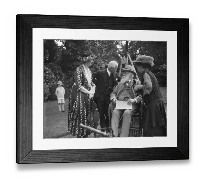 Framed Print : Distinguished octgenarian at garden fair Lady Beatrix Wilkinson ( left ) chatting Framed Print : Distinguished octgenarian at garden fair Lady Beatrix Wilkinson ( left ) chatting