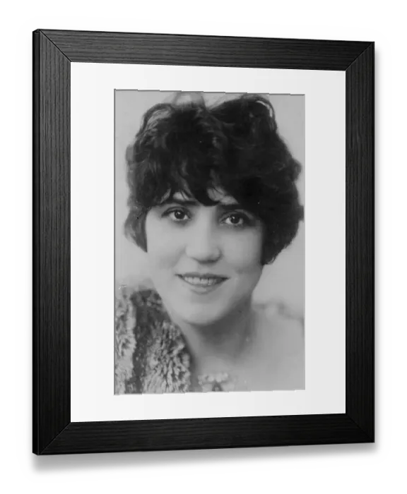 Framed Print : Mlle Jane Marnac. Was robbed of ?5, 000 of jewels. 1 July 1928 Framed Print : Mlle Jane Marnac. Was robbed of ?5, 000 of jewels. 1 July 1928