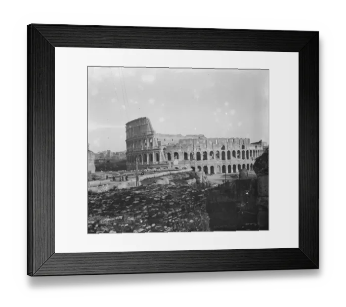 Framed Print : Rome the Coliseum February 1925