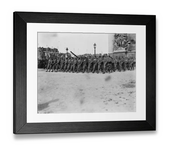 Framed Print : Paris Victory March Italian naval detachment in the procession 14 July 1919 Framed Print : Paris Victory March Italian naval detachment in the procession 14 July 1919