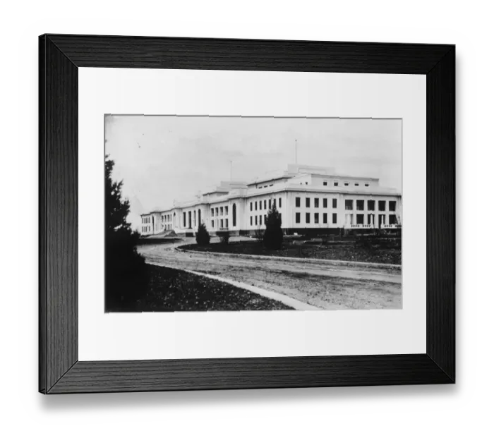Framed Print : Parliament House at Canberra, the New Australian Capital. 24 March 1927 Framed Print : Parliament House at Canberra, the New Australian Capital. 24 March 1927