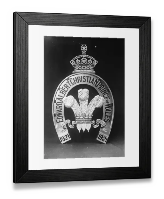 Framed Print : The Prince of Wales Horseshoe The Custodian of the Castle at Oakham Rutland, has Framed Print : The Prince of Wales Horseshoe The Custodian of the Castle at Oakham Rutland, has