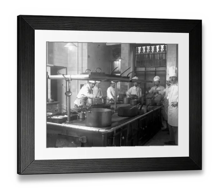 Framed Print : The Forum Club, 6 Grosvenor Place, Hyde Park, London. The kitchens. 5 October 1920 Framed Print : The Forum Club, 6 Grosvenor Place, Hyde Park, London. The kitchens. 5 October 1920